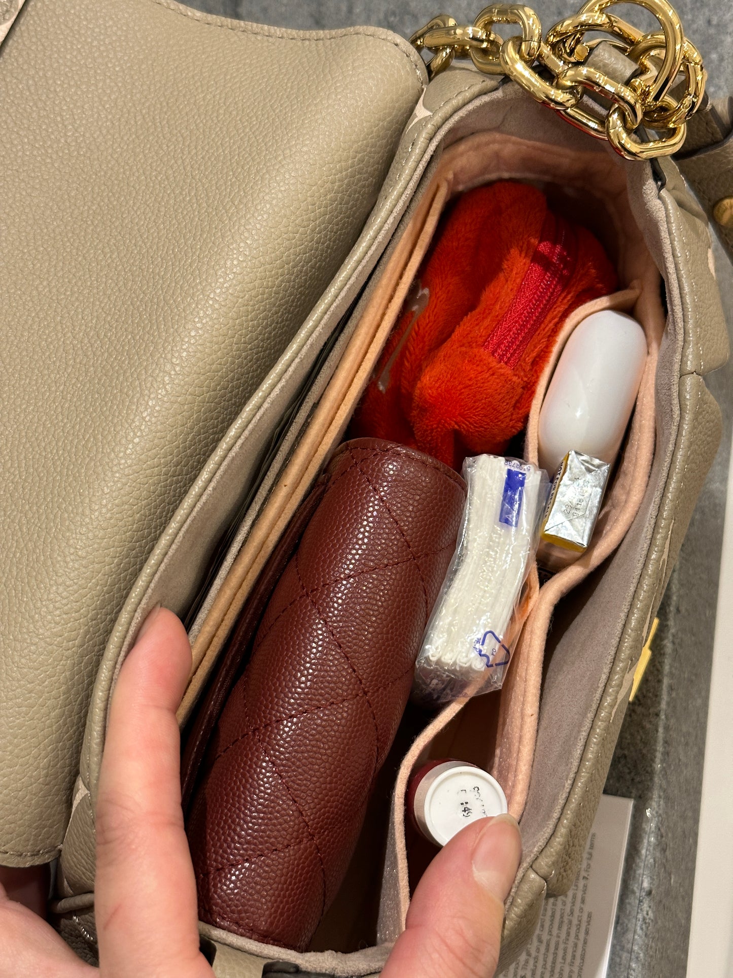 Insert organiser liner For LV Favourite bag, 6 colours