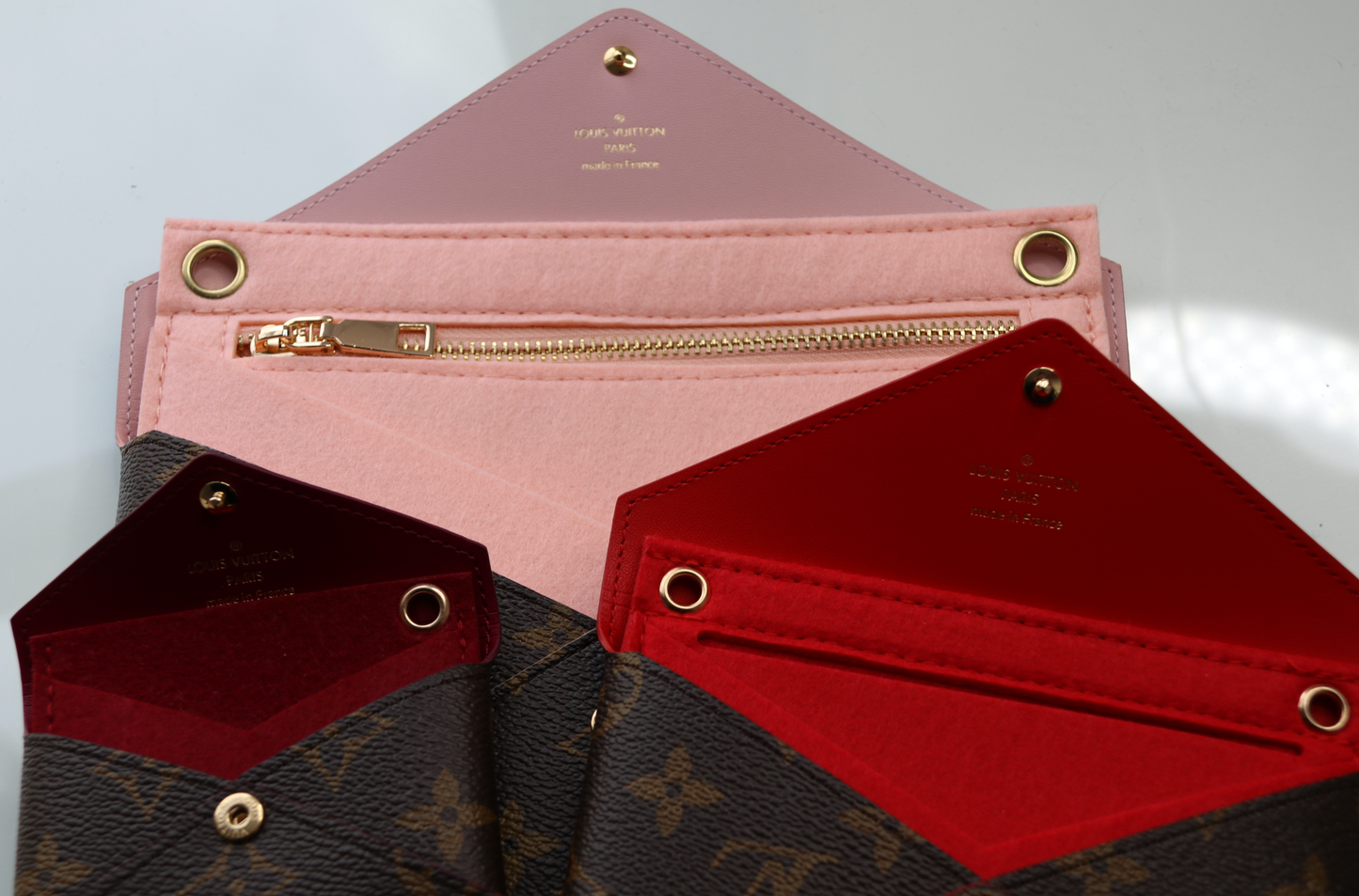Conversion Kit for Pochette Kirigami Large Medium & Small ( Pink,Red,Burgundy Red)