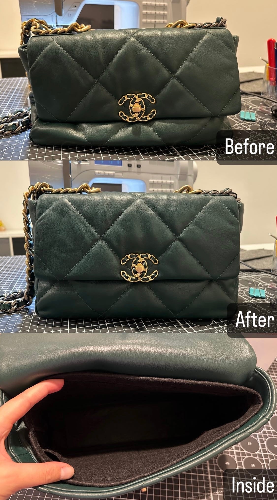 Chanel 19 insert clearance