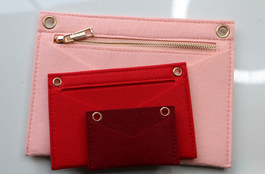 Conversion Kit for Pochette Kirigami Large Medium & Small ( Pink,Red,Burgundy Red)